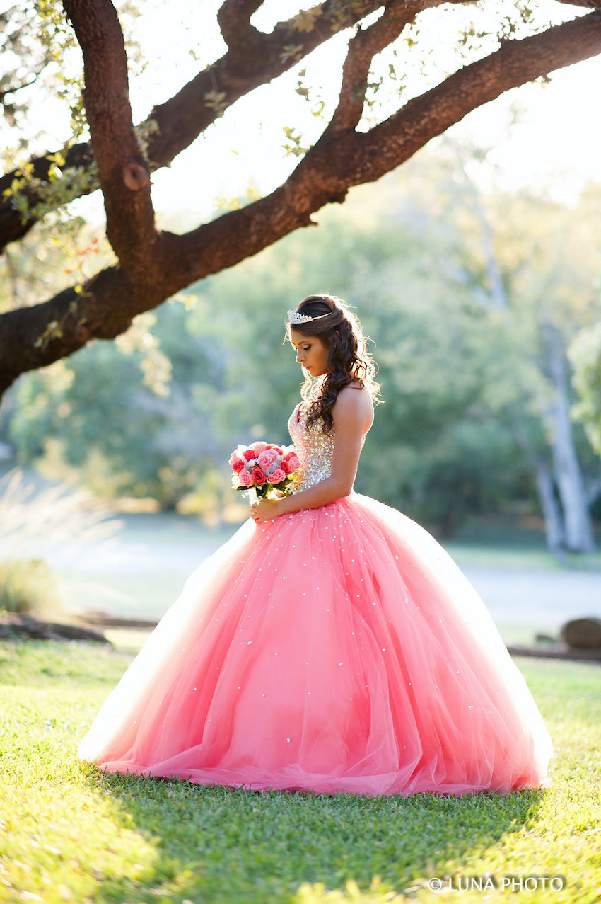 Quinceanera with monkey in Secret Garden | SAMARIA MARTIN QUINCEANERA  PHOTOGRAPHY AND DRESSES